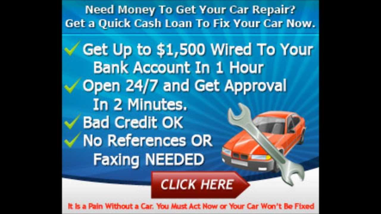 Auto Repair Loan No Credit Check Financing In Memphis Tennessee